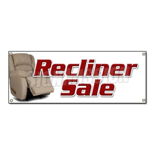 RECLINER SALE BANNER SIGN furniture chairs sofa coffee tables lazyboy